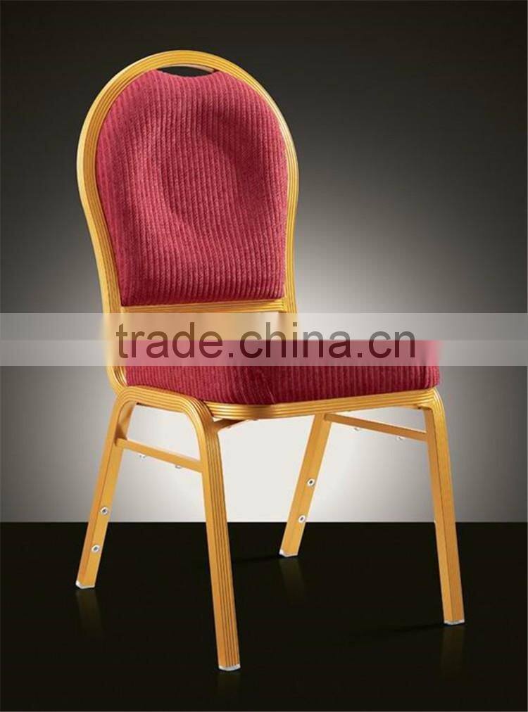 Hot selling stackable cheap commercial frniture different color banquet aluminium chair
