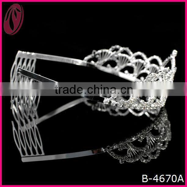 Charming Head Piece Pageant Jewelry Crown,Alloy Tiara For Sale