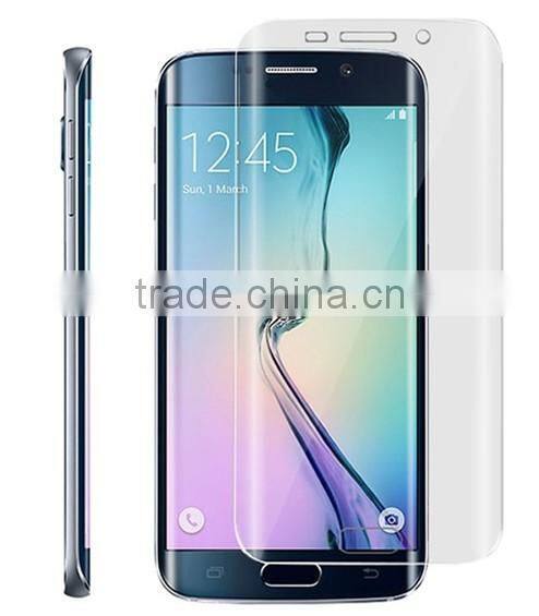 3D curved nano PET soft anti-broken screen protector / HD anti-scartch Japan PET screen guard