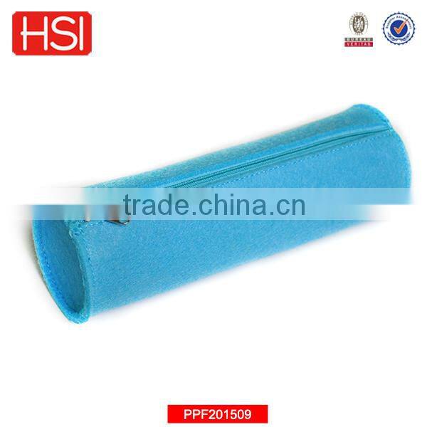 2016 best cylinder zipper pencil case for high school