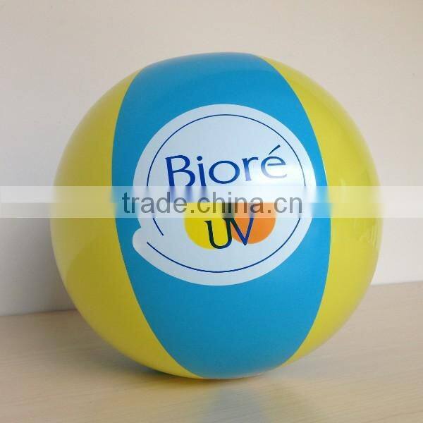 vivid color inflatable ball with white dots imprint, light orange adertising inflatable ball