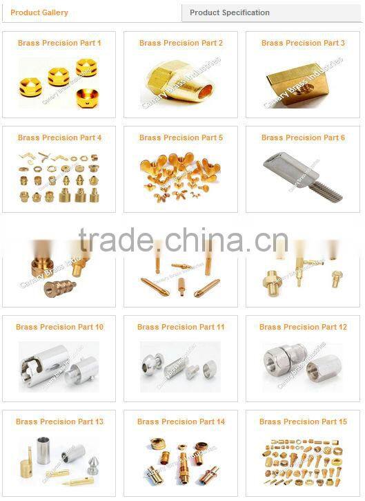 precision brass components by cnc turning machining