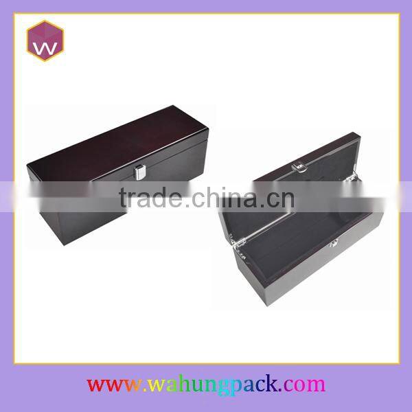 Fashionable Pine Wooden Wine Box Storage/Custom Wine Case With Lock Wholesale