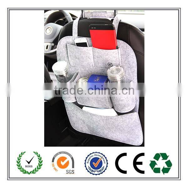 New products 2016 High Quality Felt Car back seat organizer with Various colors