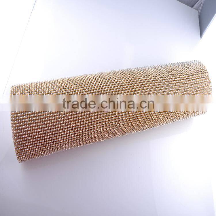 Hotfix aluminum diamond mesh for Christmas garments