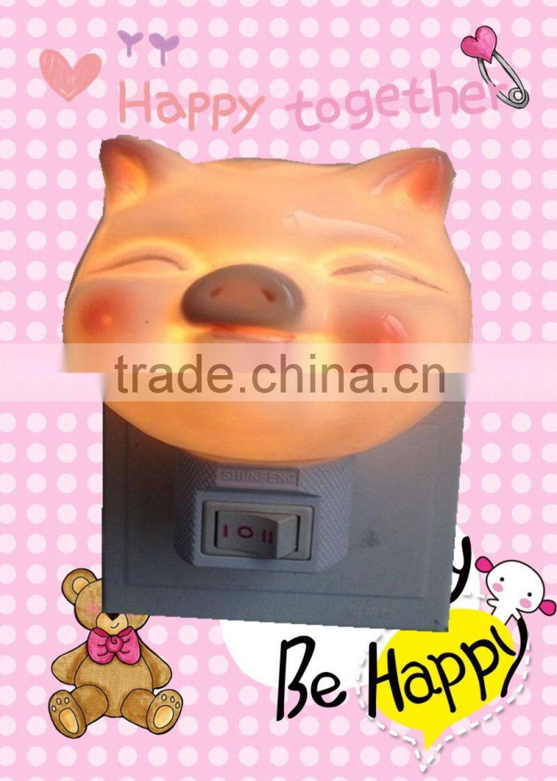 Modern ceramic table lamp with big smile for indoor lighting