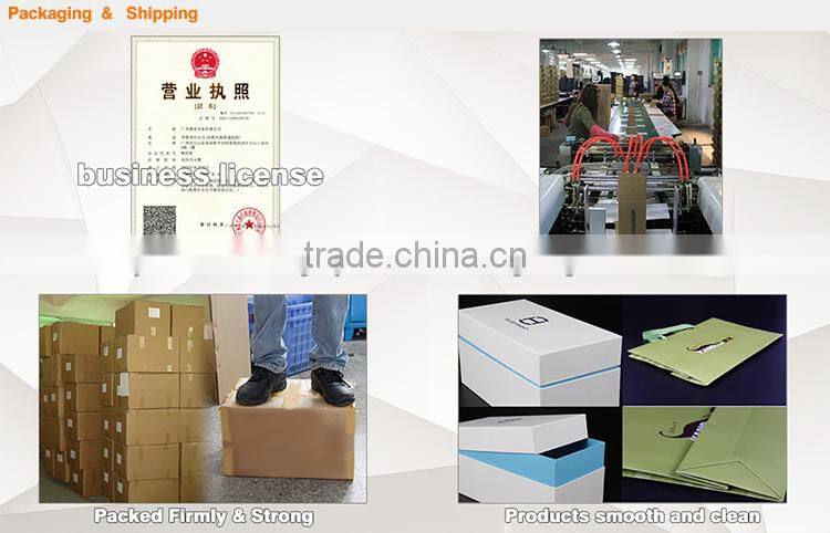 customized logo printed branded paper bag with handles