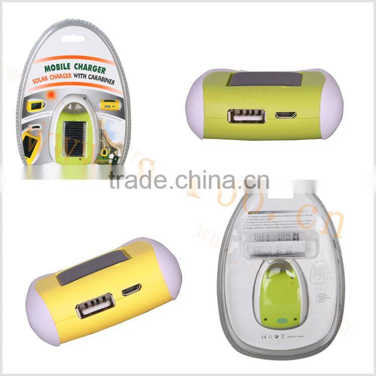 SORBO Consumer Electronic Portable Power Bank for Mobile Phone,Multi-function Solar Charger with LED Torch Light China Supplier