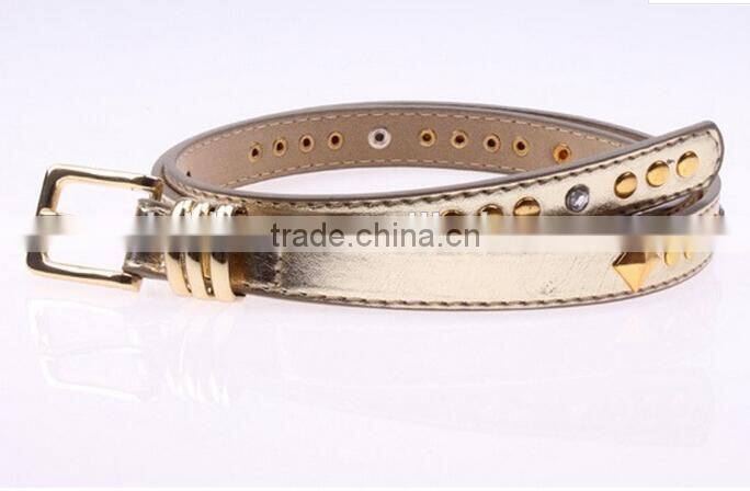fashion lexus ladies nad women golden viret diamante needle buckle slim waist beltf or casual garment