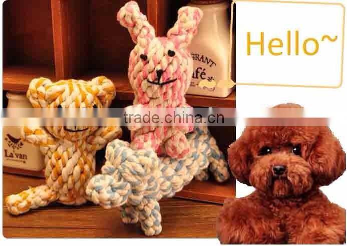 Cotton braided line fabric chew toy for dog pet