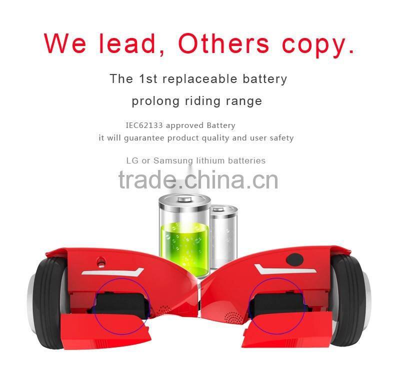 UL2272 APPROVED2 wheel hoverboard LED Two Wheel Electric self Balance Scooter hoverboard with samsung battery