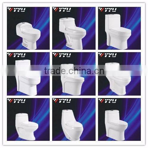 wc toilet ceramic washdown S-trap round shape one piece toilet cheap on sale sanitary ware slow down seat cover toilet Y8006