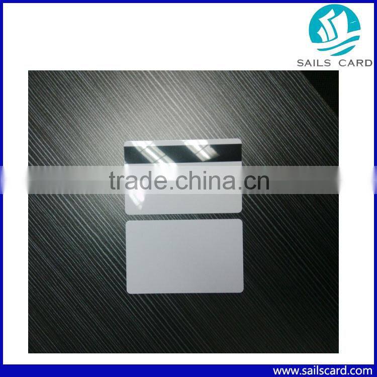 Thermal printer blank white plain plastic pvc id card printing