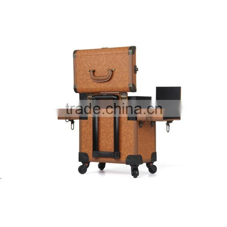 Professional Factory Price Sunrise Branded Cosmetic Trolley Box For Nail Beauty