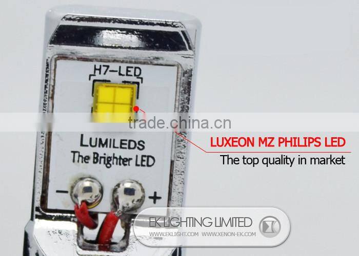 2015 EK patent led car headlight kit 3800lm 6v h7 h4 d1s d2s d3s d4s car h4 led headlight bulbs