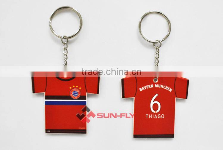 sublimation T-shirt Shape Keychain,printable polymer keychain,customed keychain gift