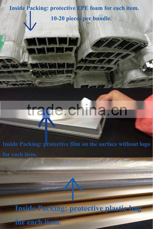 Wow!! Square tube aluminum profile rails/Aluminium Profile with Sand Blasting Treatment/wood grain aluminium profile for ceiling