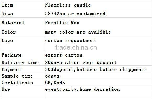 LED flameless candle with timer
