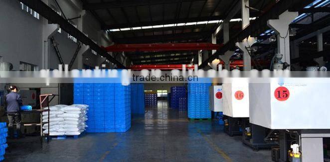 Rectangular stackable HDPE plastic turnover box with lid