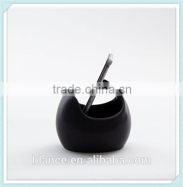 ceramic sound pot phone holder design loud-speaker