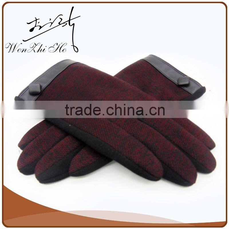 2016 Fashionable Mens Velvet Gloves for Winter