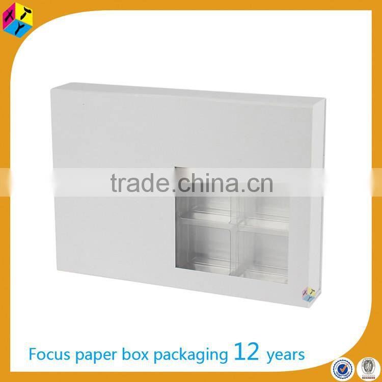design elegant paper box with window cookie packaging