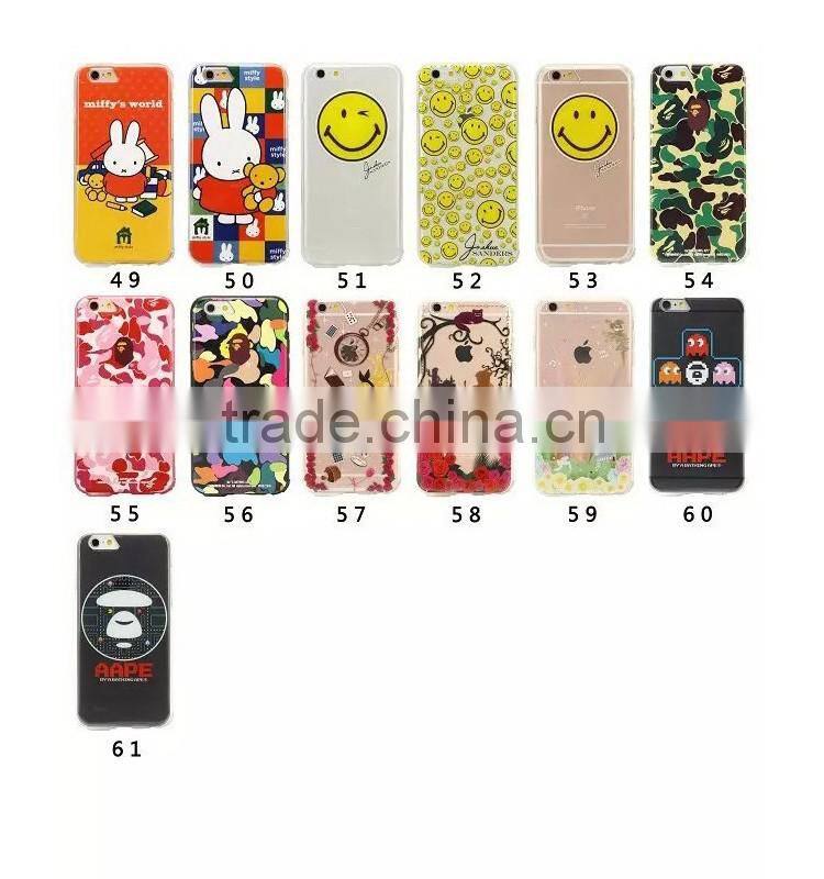 Cellphone Case for iPhone 6S Cartoon TPU Back Case
