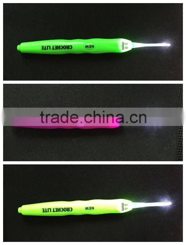 New Crochet Lite Crochet Hooks Full Set Sizes C Through K With LED Light