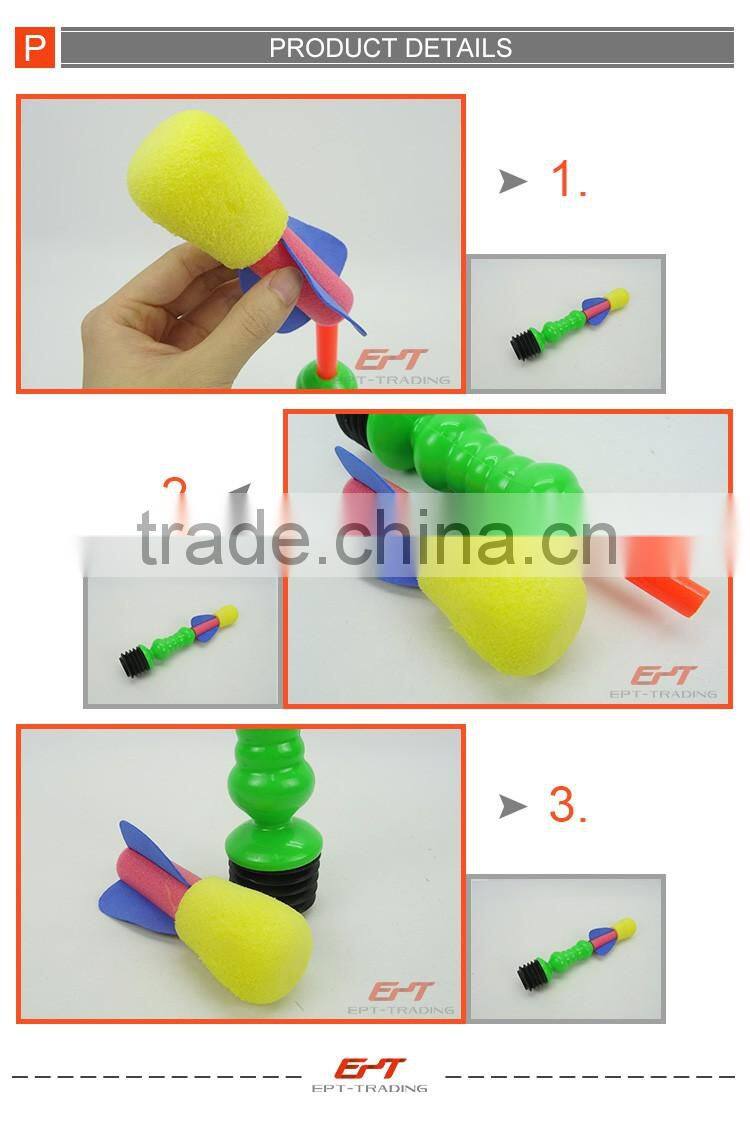 Educational science air pump rocket toys for kids