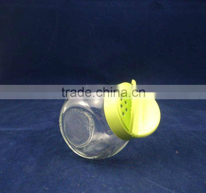 120ml glass jars square slat and pepper shakers