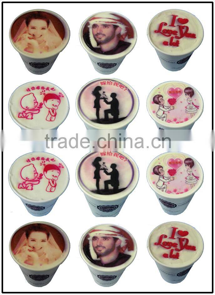Designed for coffee and cake edible ink selfie coffee printer machine