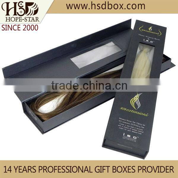 Custom handmade cardboard paper extension hair box packaging