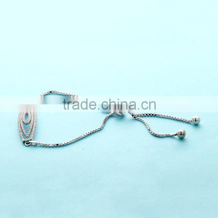 925 Sterling Silver Bangle Bracelet Bangle Stand Designs High Quality Jewelry Sbg384W