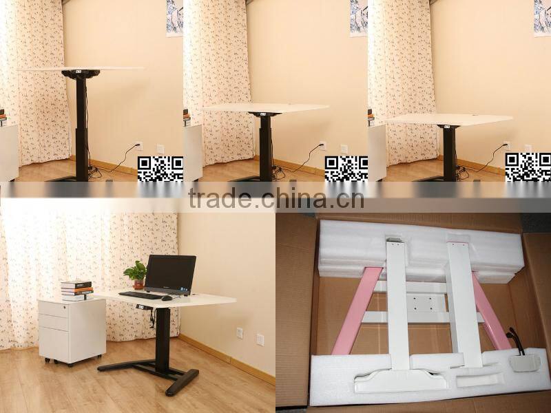 Ergonomic height adjustable computer desk and standard desk height with CE/SGS/UL certification
