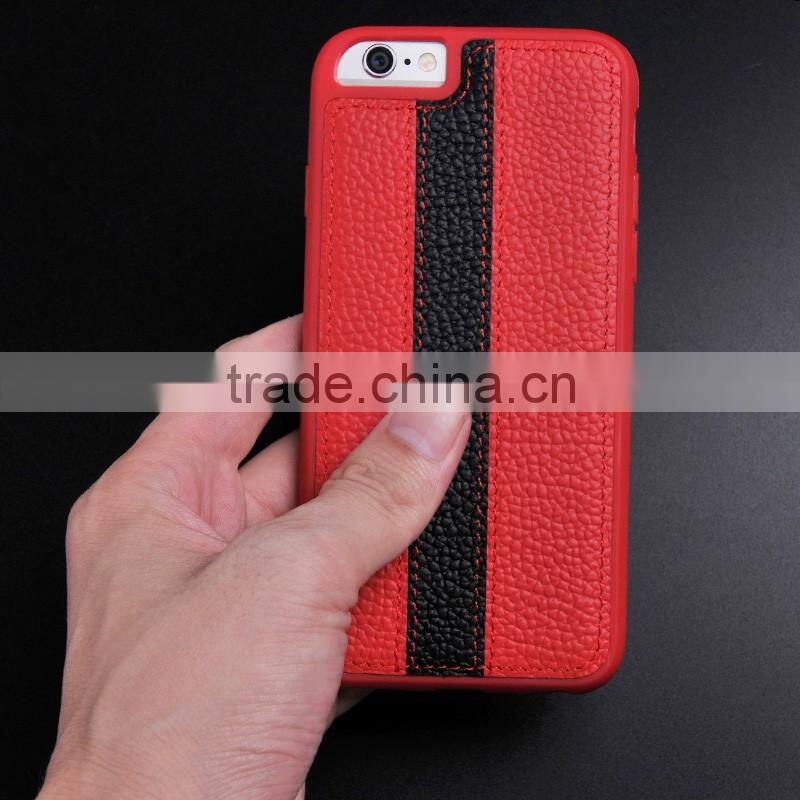 top quality Genuine leather+pc Hybird phone case for iphone 7/7s