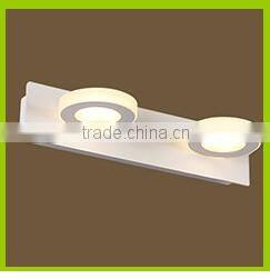 Acrylic Material 9w 3lamps Round shape indoor bathroom LED wall lamp 100-240V AC JUSHENG