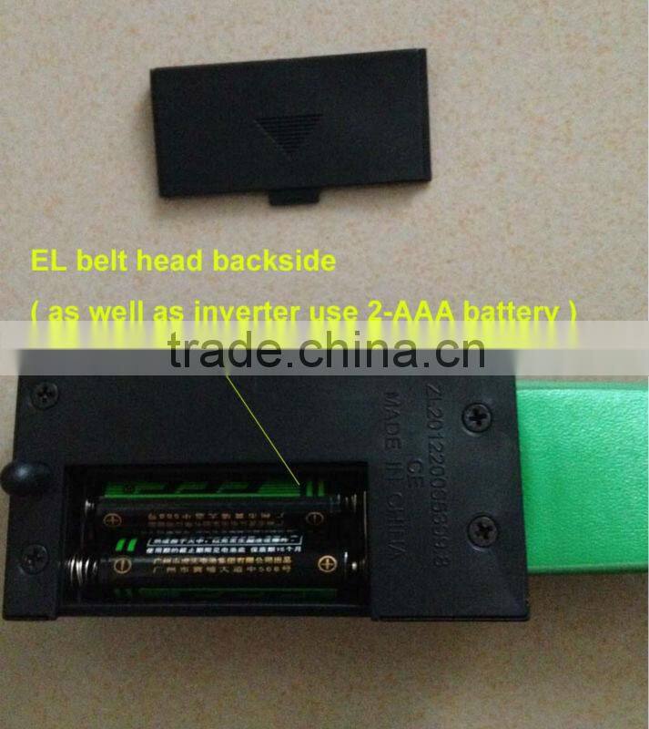 2013 new pack for non-sound active el belt / music el belt /el leather available