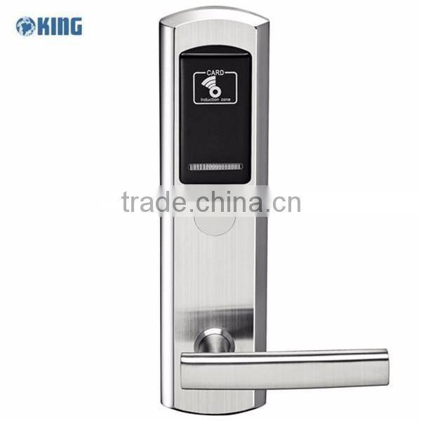 High security hotel key card lock