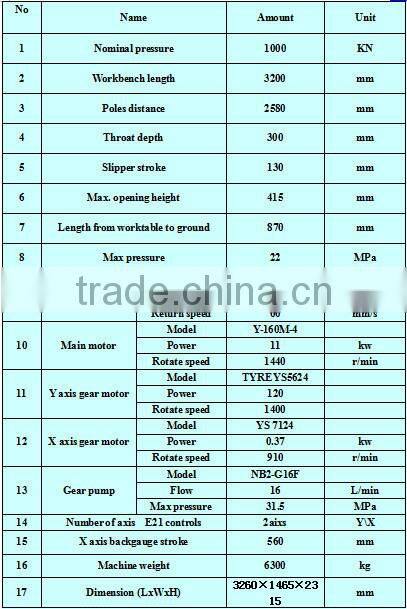 2015 WD67Y-100T3200 Hydraulic press brake bending machinery