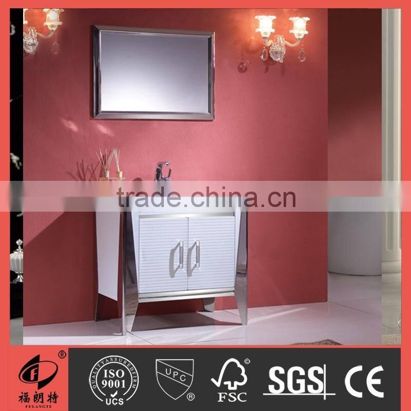 Stainless steel mirrored bathroom cabinet T-6608