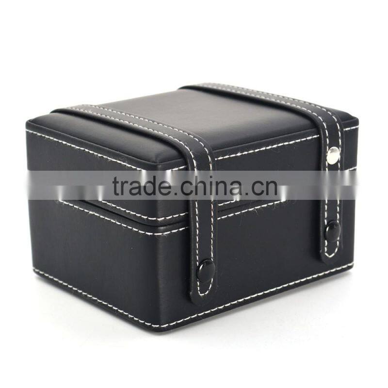 high quality PU leather box black