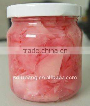 pink yellow sushi ginger 180g package jar