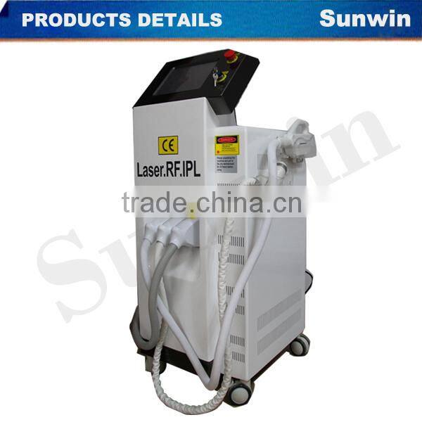 3in1 E-light RF Laser Multifunctional Beauty Equipment with 24months warranty