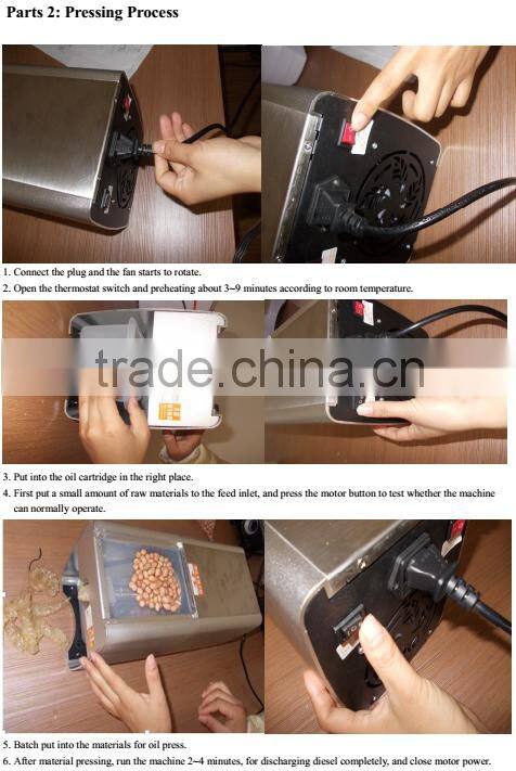 Best selling DL-ZYJ02 mini sesame oil press machine