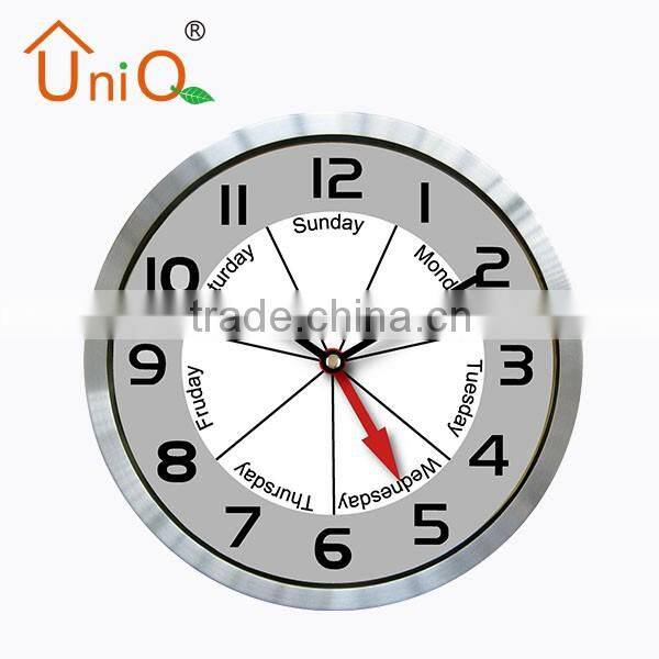 High quality Week12inch round plastic Wall clock