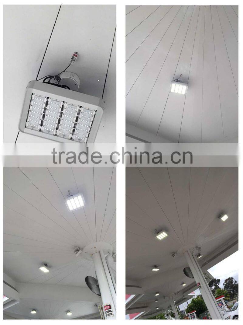 UL DLC CE RoHS SAA 130lm/W Super Slim Motion Sensor Petrol Gas Service Station 150W LED Canopy Light
