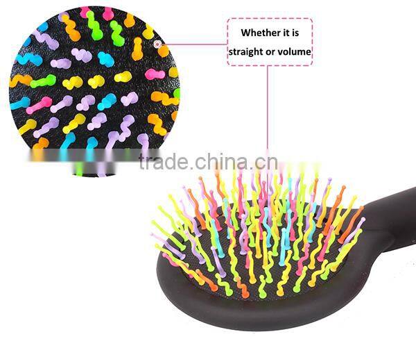 My girl 2016 Hot sale new design ceramic hair straighteners with double round hair brushes