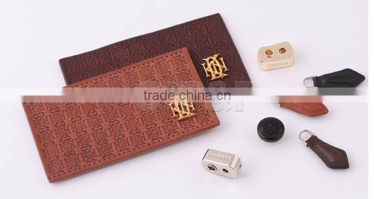 Good plating leather metal zipper puller