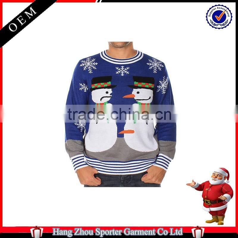 16FZCS44 Echo-friendly material christmas pullover christmas sweaters for men