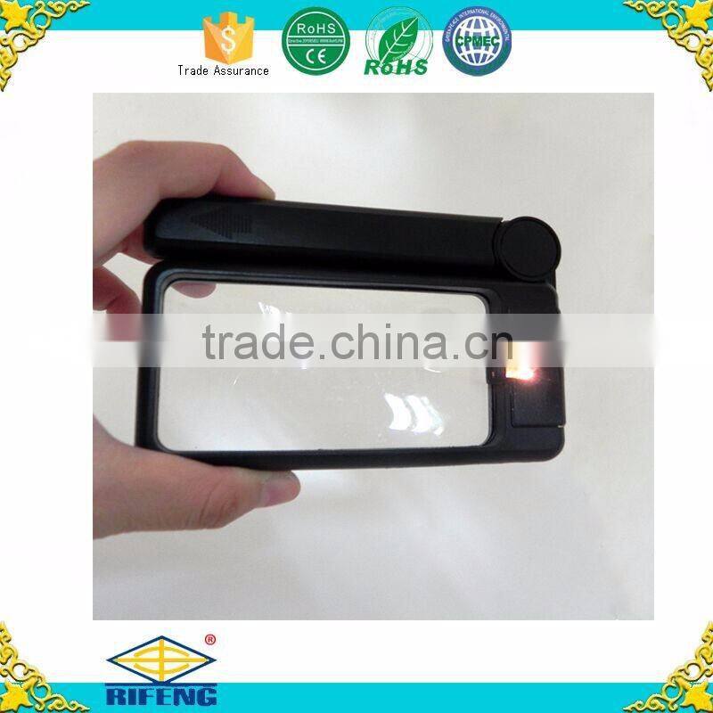 High quality handheld magnifier magnifier with led magnifying glass with light